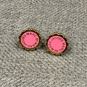 Marc by Marc Jacobs classic Marc enamel logo disc stud earrings